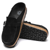 Women's Buckley Suede Leather Black Medium/Narrow