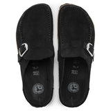Women's Buckley Suede Leather Black Medium/Narrow