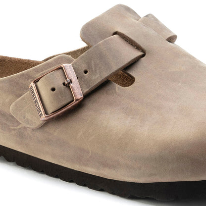 Unisex Boston Soft Footbed Oiled Leather Tobacco Medium/Narrow