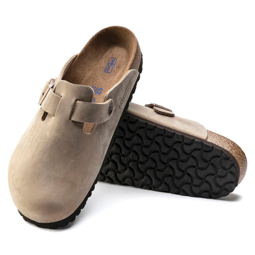 Unisex Boston Soft Footbed Oiled Leather Tobacco Medium/Narrow