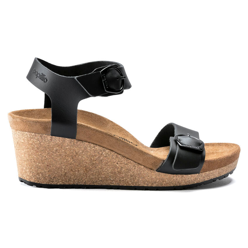 Women's Soley Leather Black Medium/Narrow