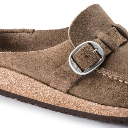 Women's Buckley Suede Leather Gray Taupe Medium/Narrow