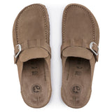 Women's Buckley Suede Leather Gray Taupe Medium/Narrow