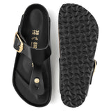 Women's Gizeh Big Buckle Natural Leather Patent High Shine Black Regular/Wide