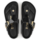 Women's Gizeh Big Buckle Natural Leather Patent High Shine Black Regular/Wide
