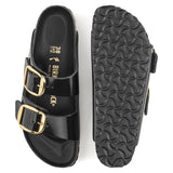Women's Arizona Big Buckle Natural Leather Patent High Shine Black Medium/Narrow