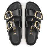 Women's Arizona Big Buckle Natural Leather Patent High Shine Black Medium/Narrow