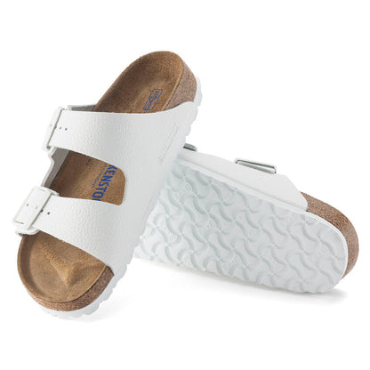 Unisex Arizona Soft Footbed Leather White Medium/Narrow