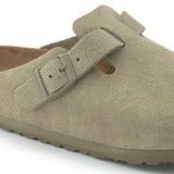 Unisex Boston Suede Leather Faded Khaki Regular/Wide