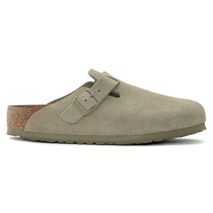 Unisex Boston Suede Leather Faded Khaki Regular/Wide