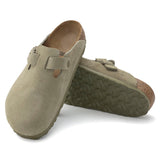 Unisex Boston Suede Leather Faded Khaki Regular/Wide