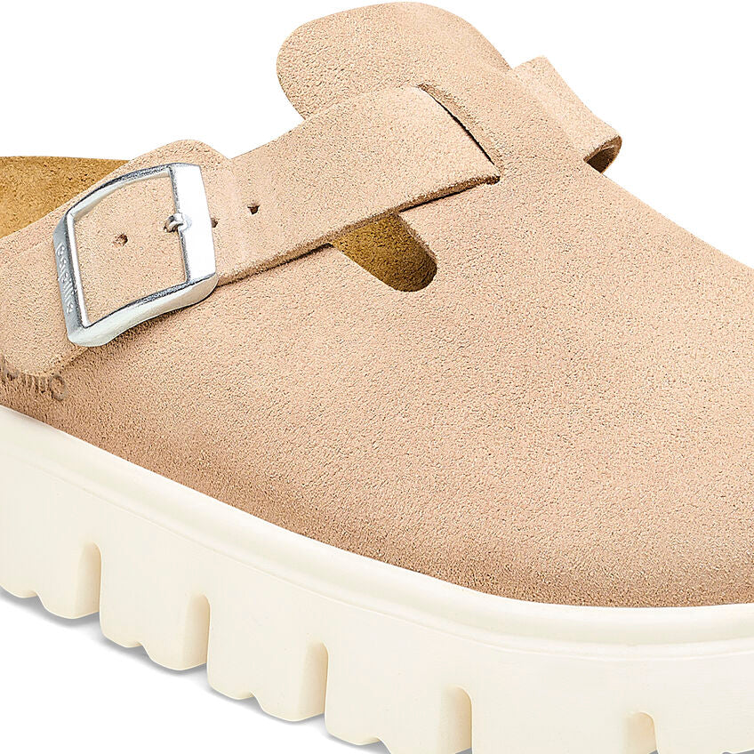 Unisex Boston Chunky Suede Leather Warm Sand Medium/Narrow
