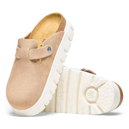 Unisex Boston Chunky Suede Leather Warm Sand Medium/Narrow
