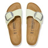 Unisex Madrid Big Buckle Natural Leather Patent Faded Lime Medium/Narrow