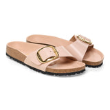 Women's Madrid Big Buckle Natural Leather Patent High Shine New Beige Medium/Narrow