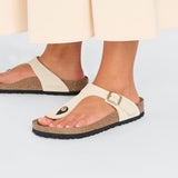 Women's Gizeh Nubuck Leather Ecru Regular/Wide