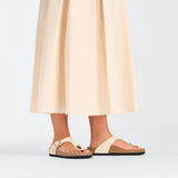 Women's Gizeh Nubuck Leather Ecru Regular/Wide