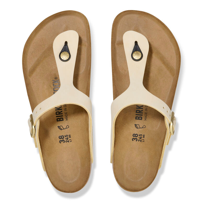 Women's Gizeh Nubuck Leather Ecru Regular/Wide