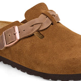 Women's Boston Braided Suede Leather Mink Medium/Narrow