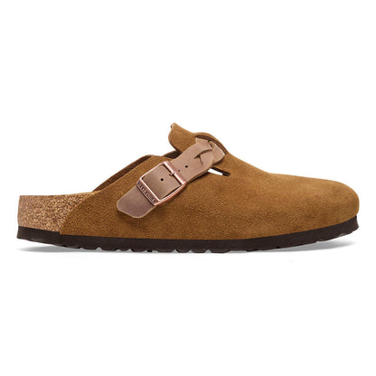Women's Boston Braided Suede Leather Mink Medium/Narrow