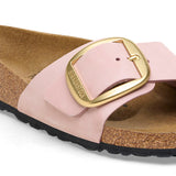 Unisex Madrid Big Buckle Natural Leather Patent  Soft Pink Medium/Narrow