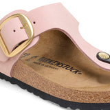 Women's Gizeh Big Buckle Nubuck Leather Soft Pink Regular/Wide