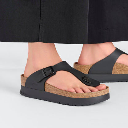 Women's Gizeh Flex Platform Birko-Flor Black Regular/Wide