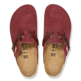 Women's Boston Braided Suede Leather Zinfandel Medium/Narrow