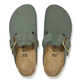 Women's Boston Big Buckle Nubuck Leather Thyme Medium/Narrow