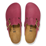 Women's Boston Big Buckle Nubuck Leather Berry Crush Medium/Narrow