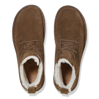 Uppsala Mid Shearling Suede Leather Regular/Wide Dark Tea