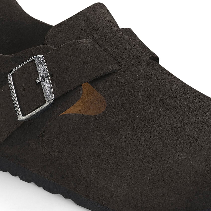 Unisex London Suede Leather Black Regular/Wide