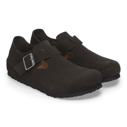 Unisex London Suede Leather Black Regular/Wide