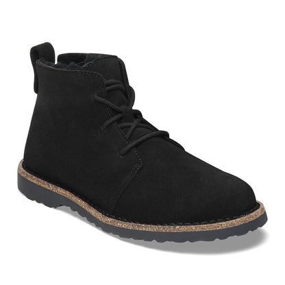 Uppsala Mid Shearling Suede Leather Regular/Wide Black
