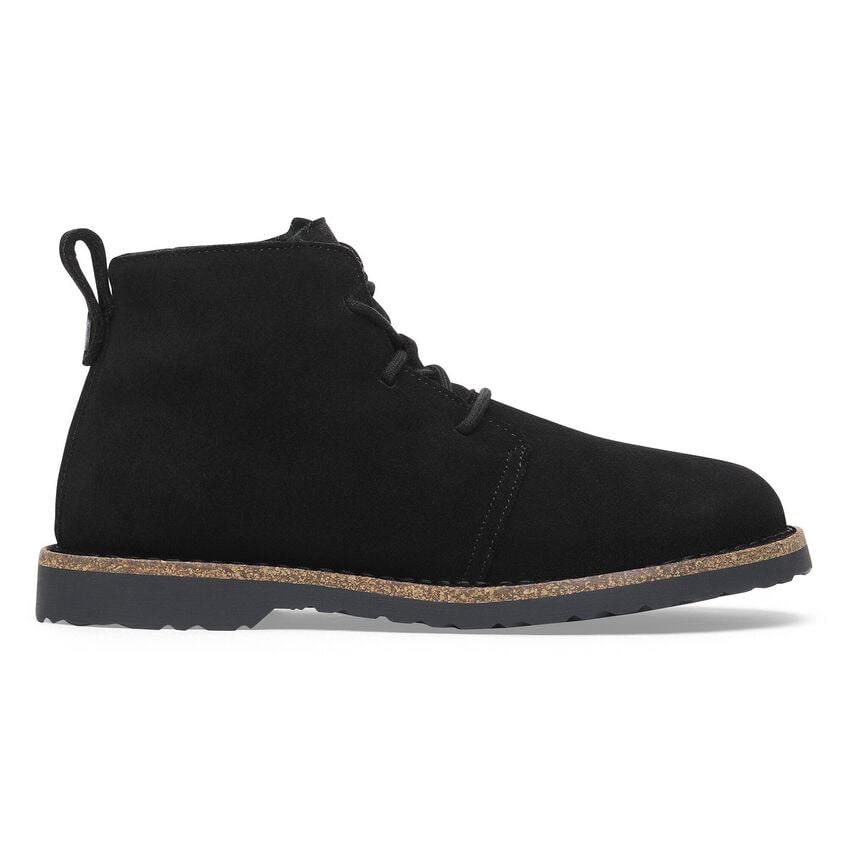 Uppsala Mid Shearling Suede Leather Regular/Wide Black