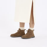 Uppsala Mid Shearling Suede Leather Regular/Wide Dark Tea