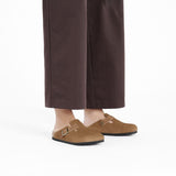Men's Boston Suede Embossed Corduroy Dark Tea Regular/Wide