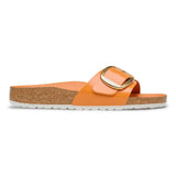 Women's Madrid Big Buckle Natural Leather Patent High-Shine Kurkuma
