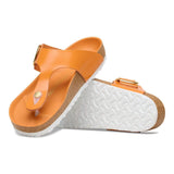 Women's Gizeh Big Buckle Natural Leather Patent High-Shine Kurkuma