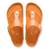 Women's Gizeh Big Buckle Natural Leather Patent High-Shine Kurkuma