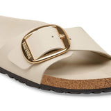 Women's Madrid Big Buckle Natural Leather Patent High-Shine Oyster Medium/Narrow
