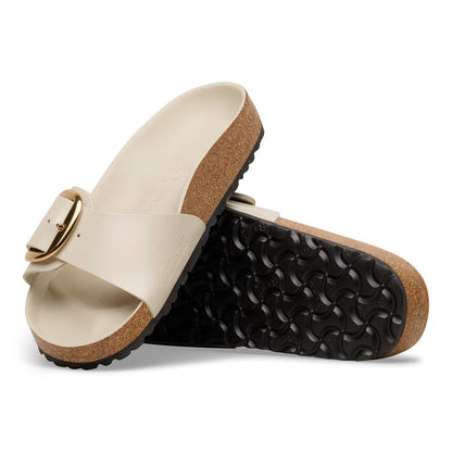 Women's Madrid Big Buckle Natural Leather Patent High-Shine Oyster Medium/Narrow