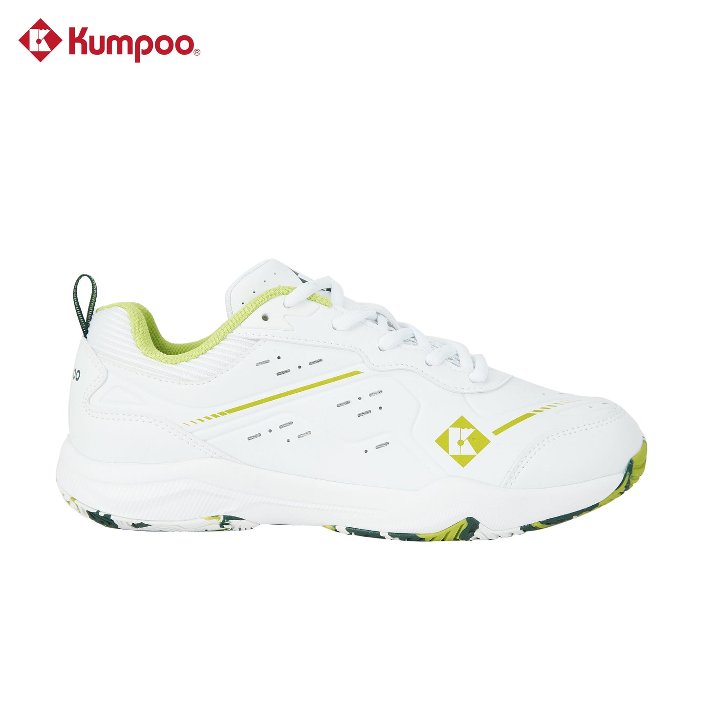 Kumpoo KH-E317 Badminton Shoe (White/Green)