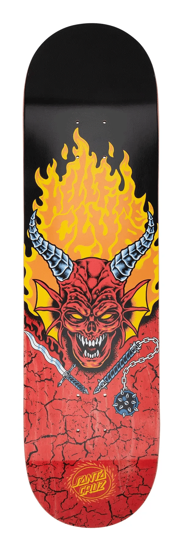 Santa Cruz x Stranger Things Hellfire Club Skateboard Deck - 8.25″