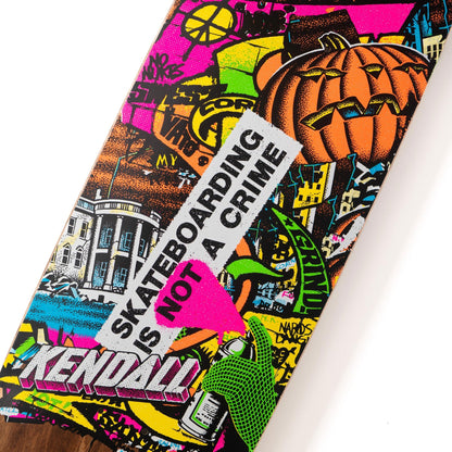 Santa Cruz Skateboard Deck Kendall Street Art Collage VX 9.0" x 32"