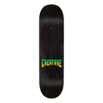 Creature Skateboard Deck Logo Green 7.25" x 29.9"