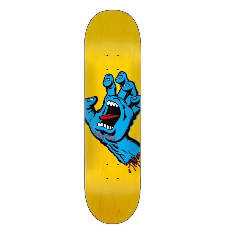Santa Cruz Screaming Hand Skateboard Deck - 7.25″ Yellow