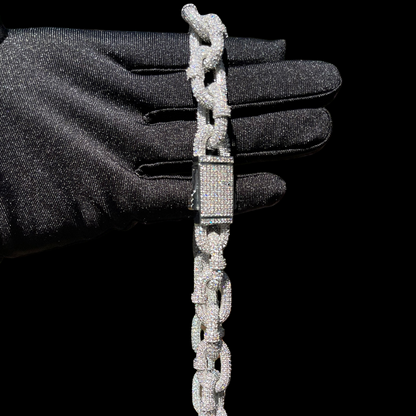20MM Ultra Luxury Fully Iced Out Diamond Necklace Chain