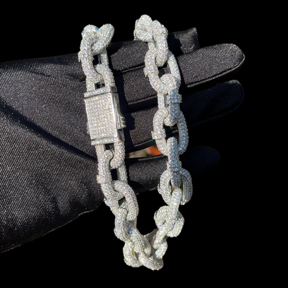20MM Ultra Luxury Fully Iced Out Diamond Necklace Chain