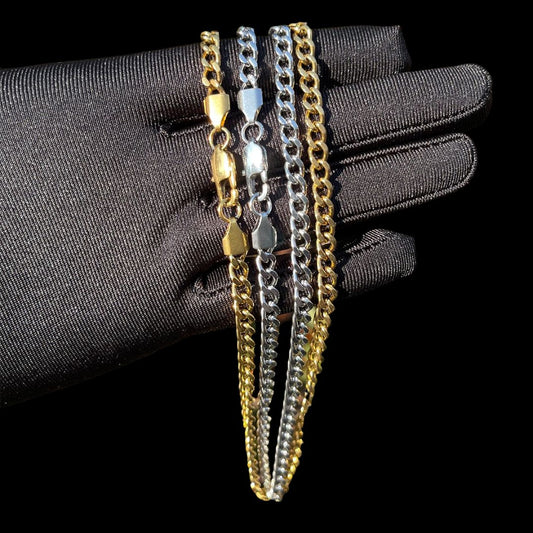 5MM Stainless Steel Cuban Link Chain Necklace